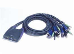 ATEN KVM switch CS-64U USB 4 PC mini, 1,8 metru