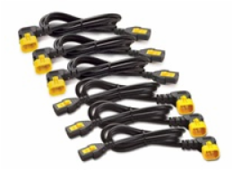 Power Cord Kit (6 pack), Locking, C13 TO C14 (90 Degree), 0.6m