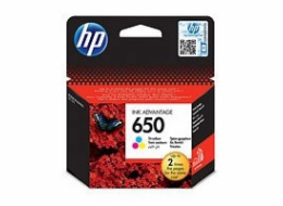 HP 650 Tri-color Ink Cart, 5 ml, CZ102AE (200 pages)