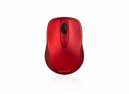 Modecom MC-WM4.1 bezdrátová optická myš, 3 tlačítka, 1600 DPI, USB nano 2,4GHz, červená