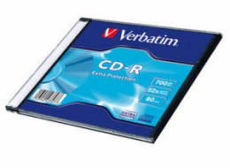 VERBATIM CD-R80 700MB Data Life/ 52x/ slim/ 200ks karton