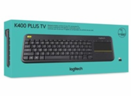 Logitech Wireless Touch Keyboard K400 Plus - INTNL - UK layout - Black