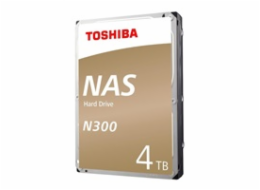 Toshiba N300 NAS - Pevný disk - 4 TB - interní - 3.5" - SATA 6Gb/s - 7200 ot/min. - vyrovnávací paměť: 128 MB