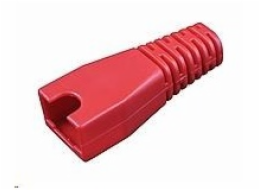 DATACOM ochrana pro plug RJ45 s výřezem červený