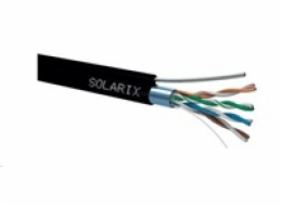 Solarix Kabel FTP PE drát c5e  venkovní, samonosný, 305m