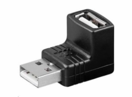PremiumCord USB redukce A-A, Male/Female 90°