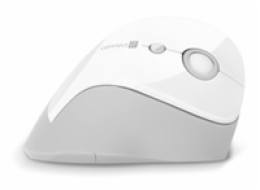 CONNECT IT FOR HEALTH ergonomická vertikální myš, (+ 1x AA baterie zdarma), bezdrátová, BÍLÁ