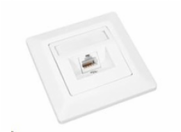 Solarix Eth.Zás. CAT6 UTP 1 x RJ45 pod omítku bílá  SX9-1-6-UTP-WH