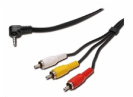 PREMIUMCORD Kabel audio/video 3,5mm Jack 4pin - 3x Cinch 1,5m (M/M)