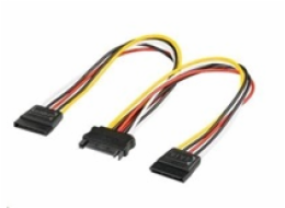 Kabel napájecí k HDD Serial ATA rozdvojka M/2xF 0,16m