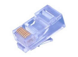 Konektor UTP RJ45 (8p8c), Cat5E, 50µm, drát - 100 ks