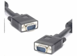 PremiumCord Kabel k monitoru HQ (Coax) 2x ferrit,SVGA 15p, DDC2,3xCoax+8žil, 10m