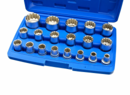 Nástrčné klíče multilock 1/2", sada 19ks, CrV ocel GEKO