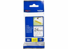 BROTHER TZS151  Black On Clear Adhesive Tape (24 mm)