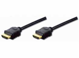 Digitus HDMI High Speed Ethernet Typ A SSt/St 2m Full HD cerna