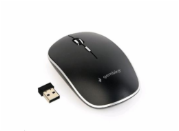 GEMBIRD myš MUSW-4B-01, černá, bezdrátová, USB nano receiver