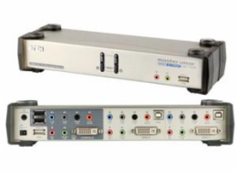 ATEN KVMP DVI USB, hub, aud. 7.1 aud., podpora 3D