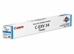 Canon originální toner C-EXV-34/ iR-C2020/ 2030/ 19 000 stran/ azurový