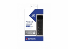 VERBATIM USB 3.0 Drive 32 GB - Keypad Secure (R:160/W:130 MB/s) GDPR 49427