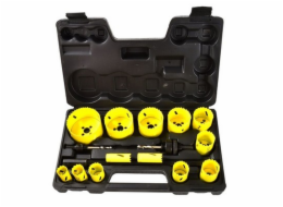 GEKO Vykružovací vrtáky do kovu a dřeva, sada 17ks GEKO