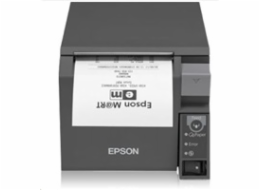 ROZBALENO - EPSON TM-T70II pokladní tiskárna, USB + serial, černá, řezačka, se zdrojem