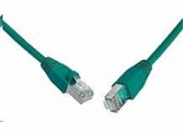 SOLARIX patch kabel CAT5E SFTP PVC 15m zelený snag-proof