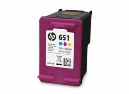 HP inkoustová kazeta 651 Tri-color C2P11AE originál