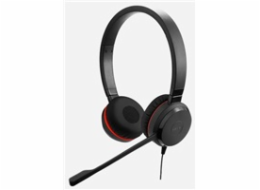Jabra Evolve 20/Stereo/USB/Drát/MS/Černá-červená