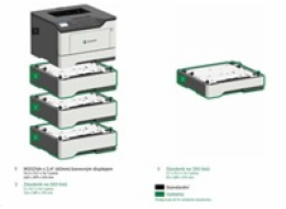 Lexmark MS823dn mono laser, 61 str./min., duplex, síť, barevný LCD