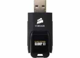 Corsair flash disk 128GB Voyager Slider X1 USB 3.0 (čtení: 130MB/s) černý