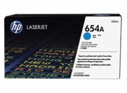 HP 654A Cyan LJ Toner Cart, CF331A (15,000 pages)