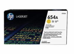 HP 654A Yellow LJ Toner Cart, CF332A (15,000 pages)