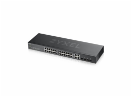 Zyxel GS1920-24V2 28-port Gigabit WebManaged Switch, 24x gigabit RJ45, 4x gigabit RJ45/SFP, fanless