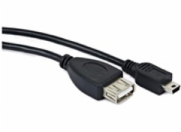 GEMBIRD Kabel USB 2.0 A-Mini B OTG 15cm (F/M, pro tablety a smartphone)
