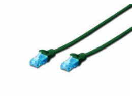 Digitus Ecoline Patch Cable, UTP, CAT 5e, AWG 26/7, zelený 2m, 1ks