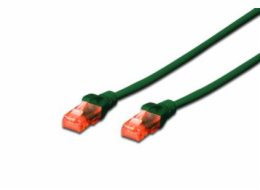 DIGITUS CAT 6 U-UTP patch cable PVC AWG 26/7 length 1m color green