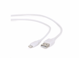 GEMBIRD CABLEXPERT Kabel USB 2.0 Lightning (IP5 a vyšší) nabíjecí a synchronizační kabel, 2m, bílý