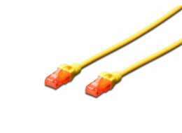 Digitus CAT 6 U-UTP patch cable, Cu, LSZH AWG 26/7, length 0.25 m, color yellow
