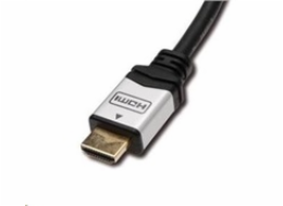 PREMIUMCORD Kabel HDMI A - HDMI A M/M 2m zlacené a kovové HQ konektory, 4K