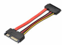PREMIUMCORD Kabel SATA + napájení prodlužovací k HDD, 15cm