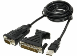 PREMIUMCORD Kabel adaptér USB - sériový port (COM, RS232, redukce)