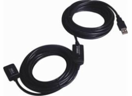 PREMIUMCORD USB 2.0 repeater a prodlužovací kabel A/M-A/F 15m