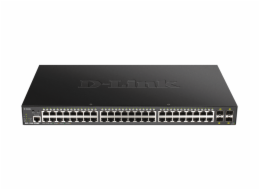 D-Link DGS-1250-52XMP Smart switch 48x Gb PoE+, 4x 1G/10G SFP+, 370W