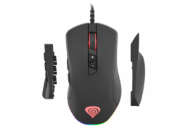 Genesis herní optická myš XENON 770/RGB/Herní/Optická/Pro praváky/10 200 DPI/Drátová USB/Černá