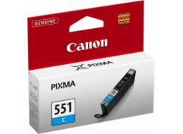 Canon CLI-551C - 7 ml - azurová - originální - inkoustový zásobník - pro PIXMA iP8750, iX6850, MG5550, MG5650, MG5655, MG6450, MG6650, MG7150, MG7550, MX725, MX925