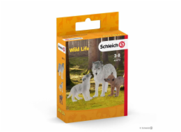 Schleich Wild Life vlčí matka se štěňaty, figurka jako hračka