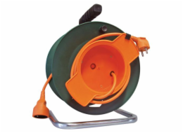 Prodlužovací přívod na bubnu - spojka, 1zás. 50m oranžový  PR19150