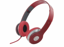 Esperanza EH145R TECHNO Stereo sluchátka, 3m, červená