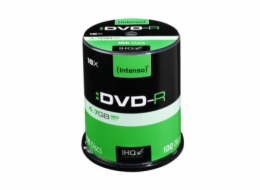 1x100 Intenso DVD-R 4,7GB 16x Speed, Cakebox