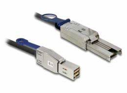 Delock - Externí kabel SAS - SAS 6Gbit/s - 36 pin 4x Mini SAS HD (SFF-8644) (M) do 26 pinů 4x Shielded Mini MultiLane SAS (SFF-8088) (M) - 1 m